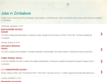 Tablet Screenshot of jobszimbabwe.com